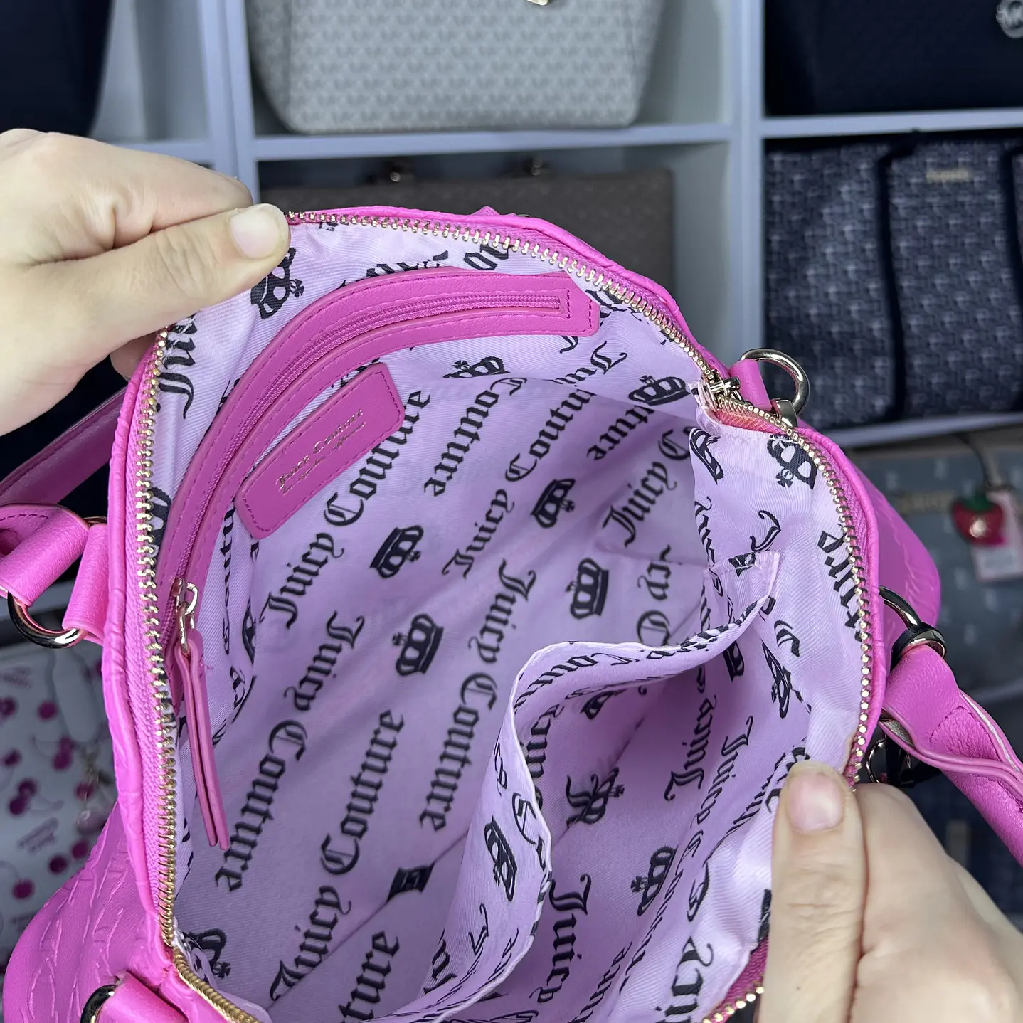 Crossbody Juicy Couture mediano Fucsia  4