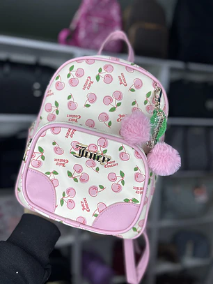 Mochila Juicy Couture Blanca Cereza 