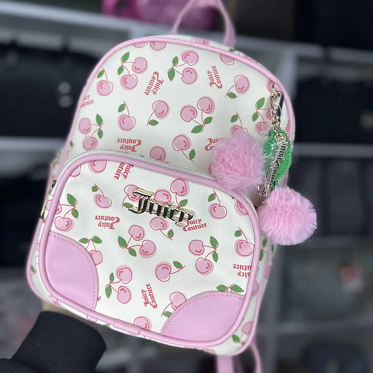 Mochila Juicy Couture Blanca Cereza  1