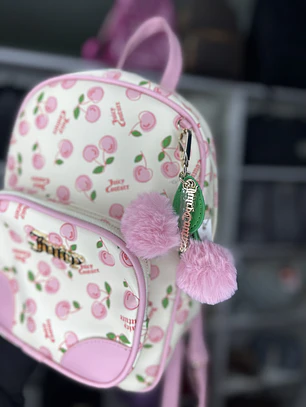 Mochila Juicy Couture Blanca Cereza 