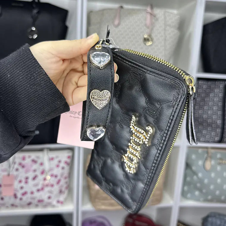 Billetera Grande Juicy Couture Negra  2