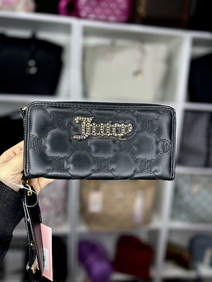Billetera Grande Juicy Couture Negra 