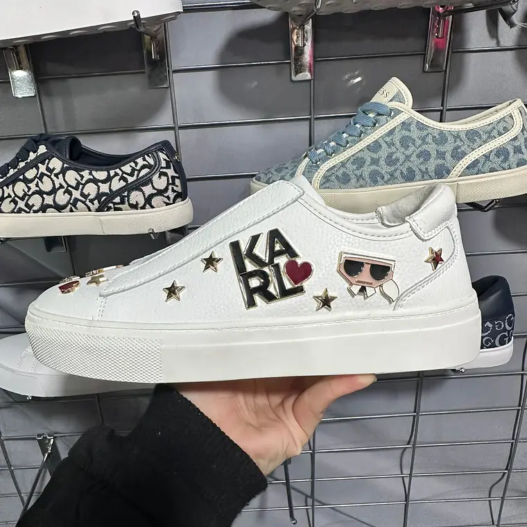 Zapatillas Karl Lagerfeld Blanca Elástico  1