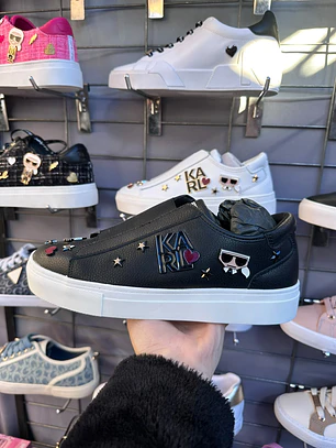 Zapatillas Karl Lagerfeld Negra Elástico 