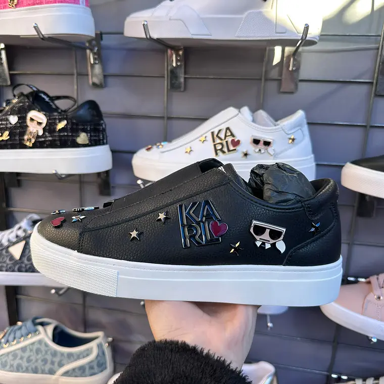 Zapatillas Karl Lagerfeld Negra Elástico  1