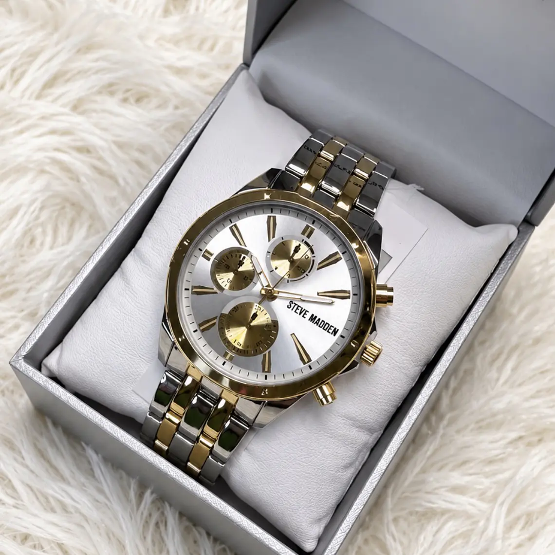 Reloj Steve Madden Plateado/Dorado  1