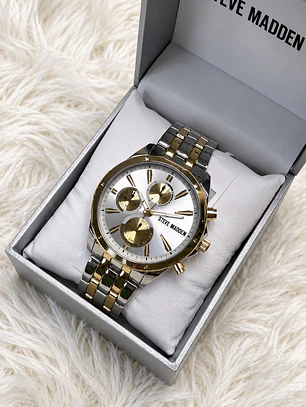 Reloj Steve Madden Plateado/Dorado 