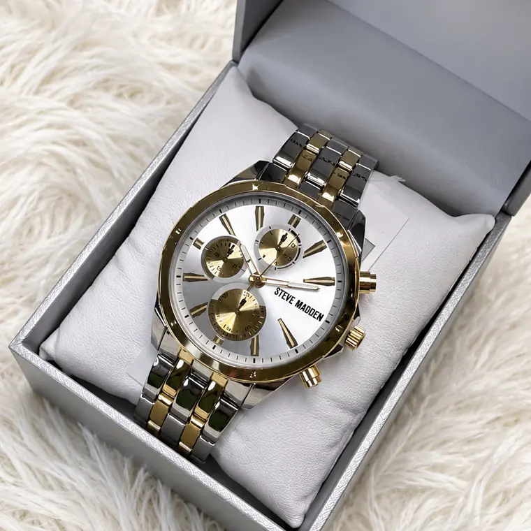 Reloj Steve Madden Plateado/Dorado  1