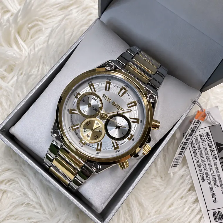 Reloj Steve Madden Dorado/Plateado  1
