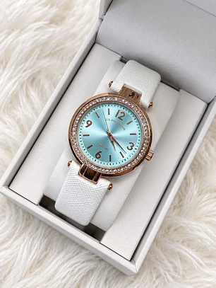 Reloj Polo Blanco/Brillos 