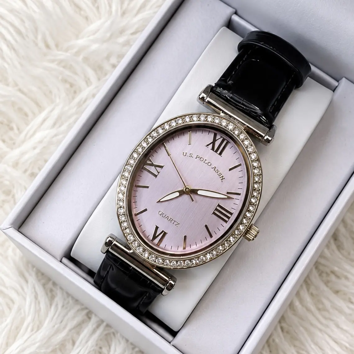 Reloj Polo Negro/Brillos  1