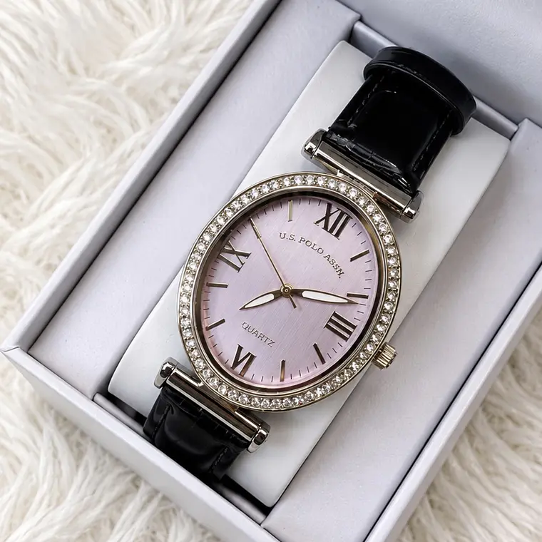 Reloj Polo Negro/Brillos  1