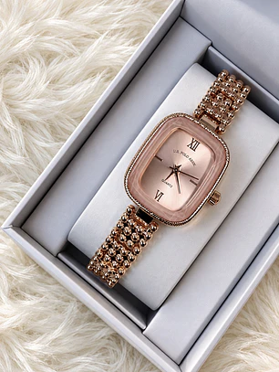 Reloj Polo Bronce Rosa 