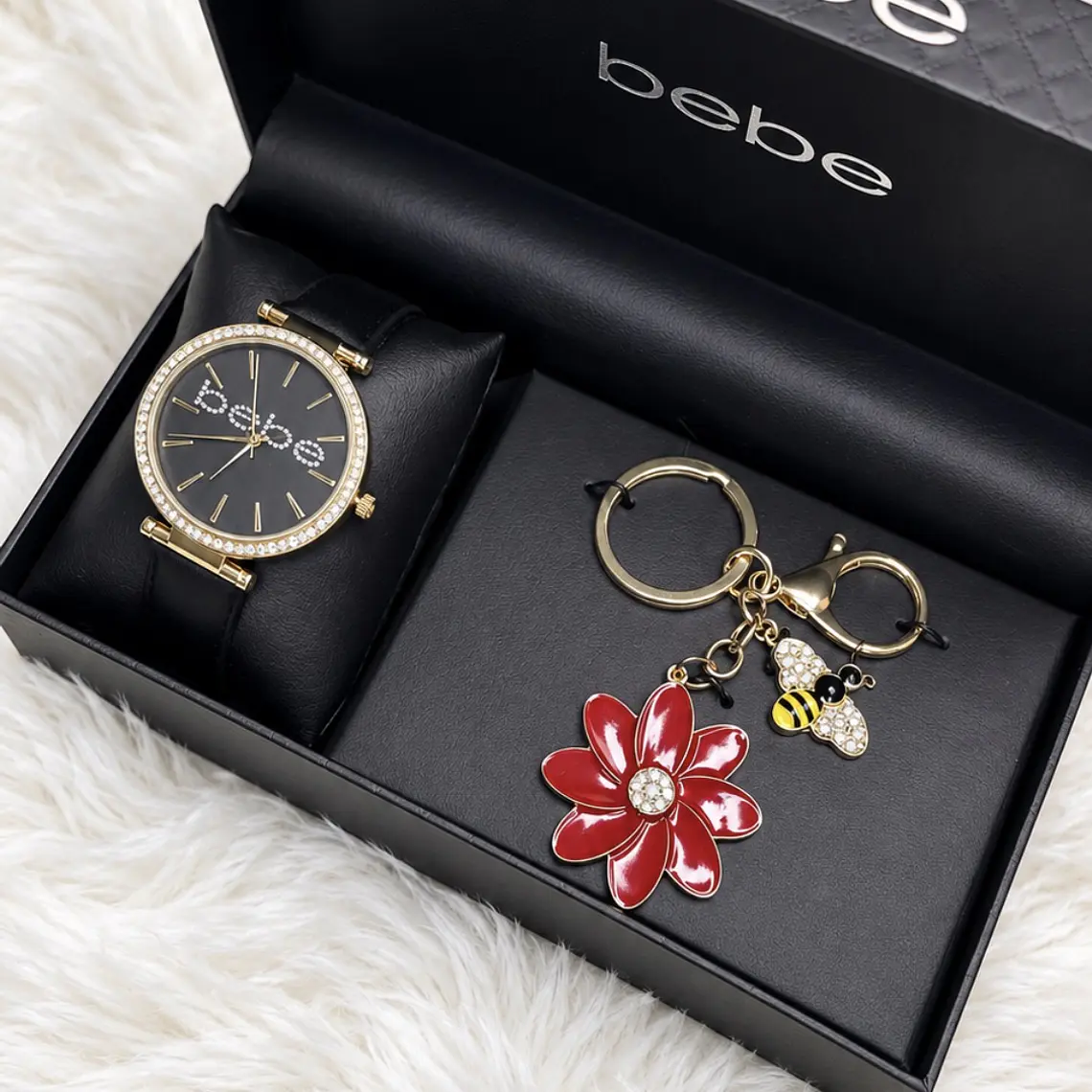 Reloj Bebe Negro Brillo  1