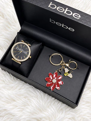 Reloj Bebe Negro Brillo 