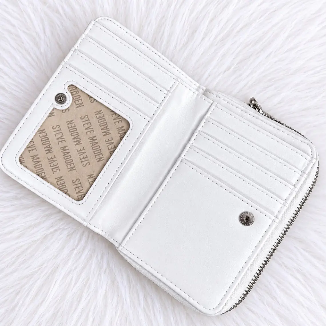 Billetera Steve Madden Blanca  2