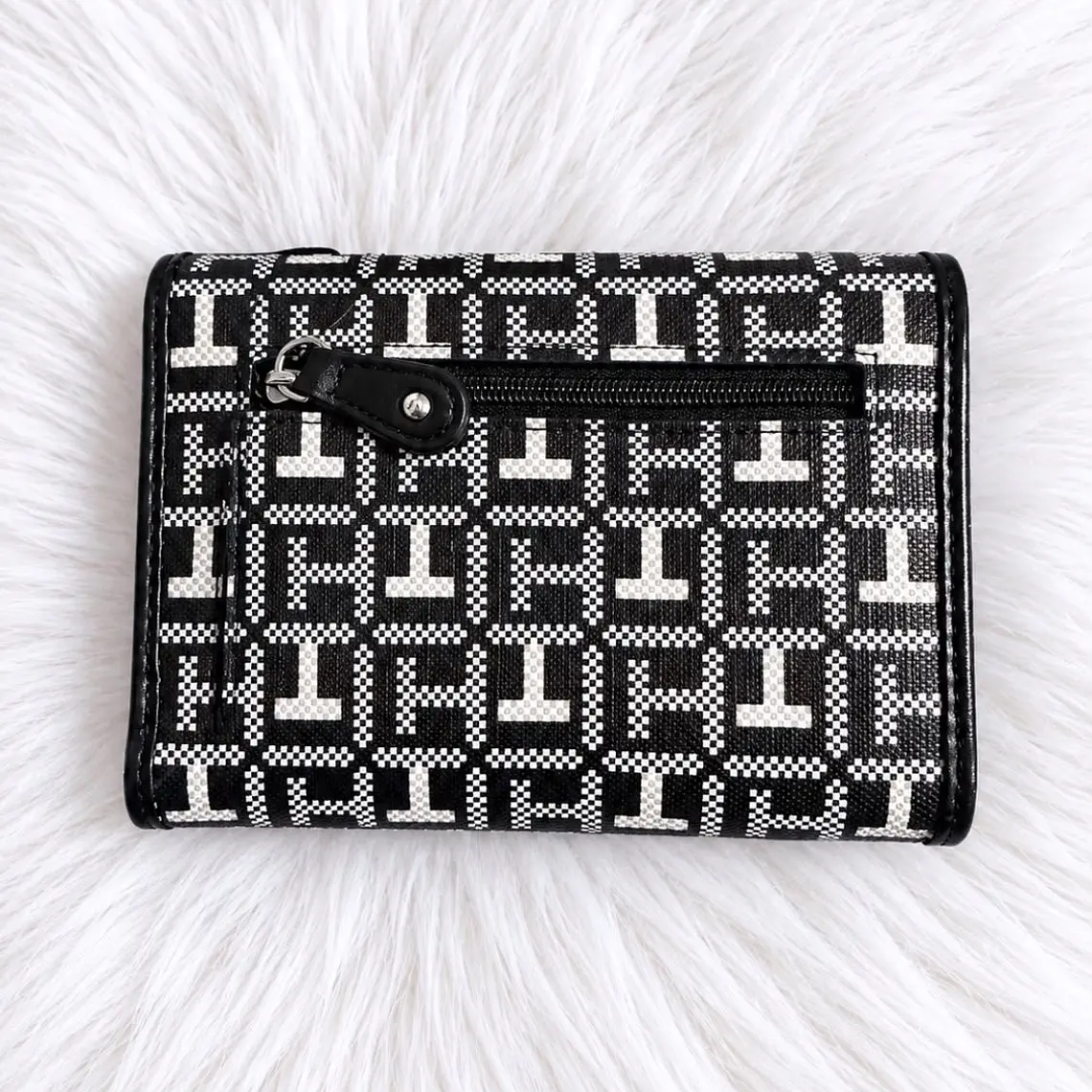 Billetera Tommy Hilfiger Negra con Blanco  2