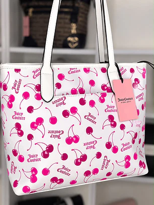 Tote Juicy Couture Blanco Cerezas 