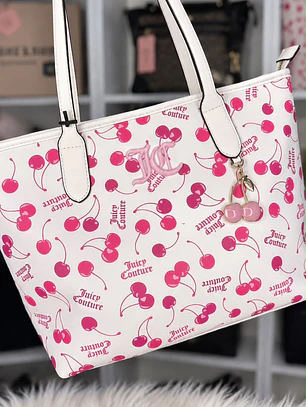 Tote Juicy Couture Blanco Cerezas 