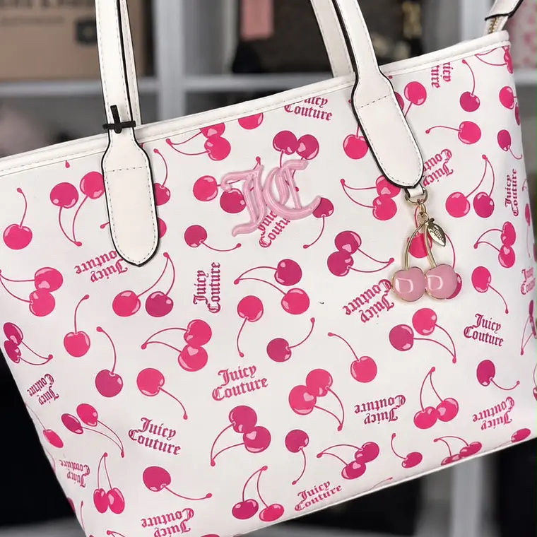 Tote Juicy Couture Blanco Cerezas  1