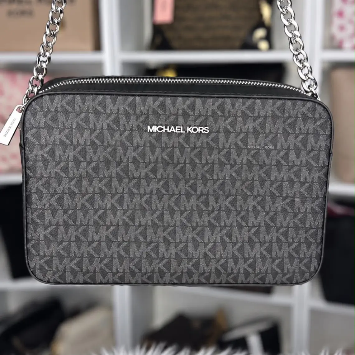 Crossbody Michael Kors Negro Monograma  1