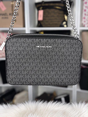 Crossbody Michael Kors Negro Monograma 