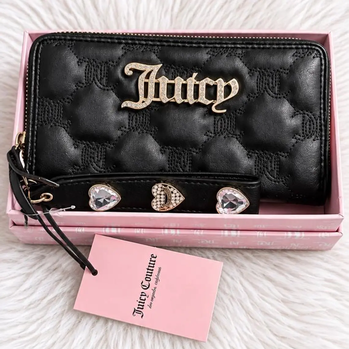 Billetera Grande Juicy Couture Negra  1