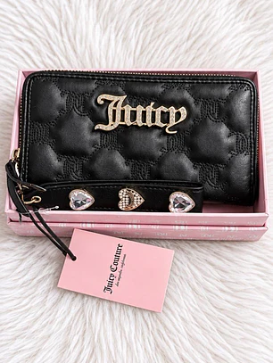 Billetera Grande Juicy Couture Negra 