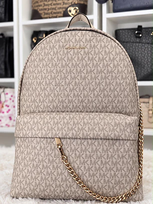 Mochila Michael Kors Vainilla cadena 