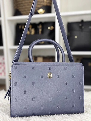 Mini tote Tommy Hilfiger Azul 