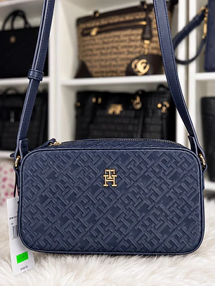 Crossbody Tommy Hilfiger Azul Charol 