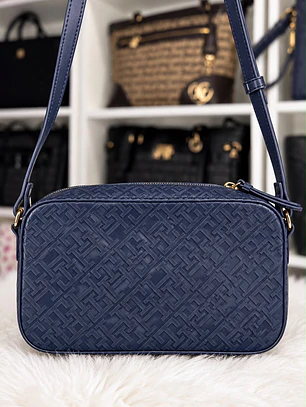 Crossbody Tommy Hilfiger Azul Charol 
