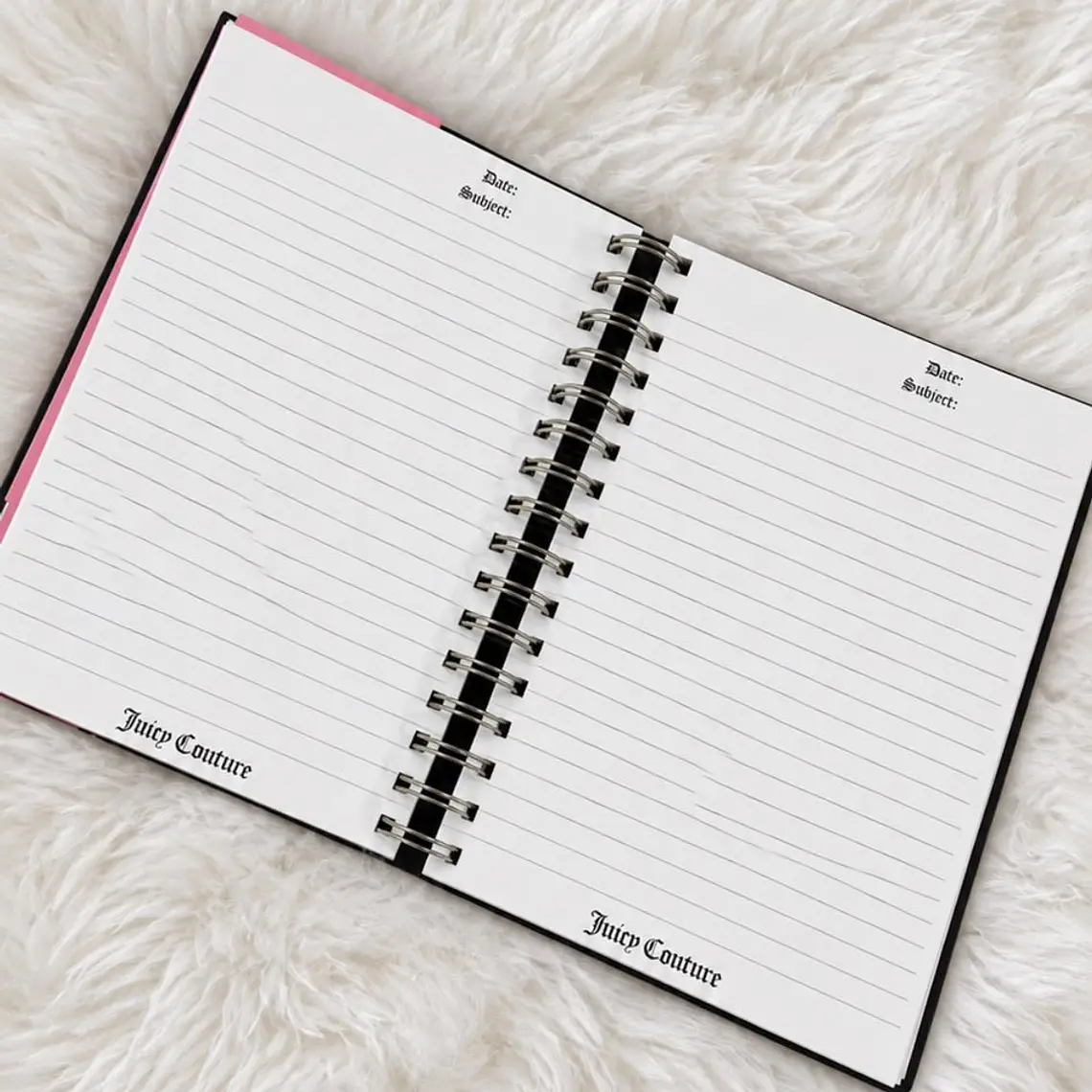 Agenda Juicy Couture Negra + Llavero  3
