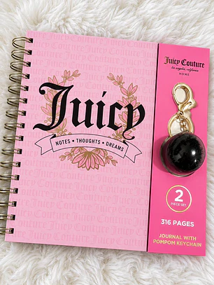 Agenda Juicy Couture Rosa + Llavero 