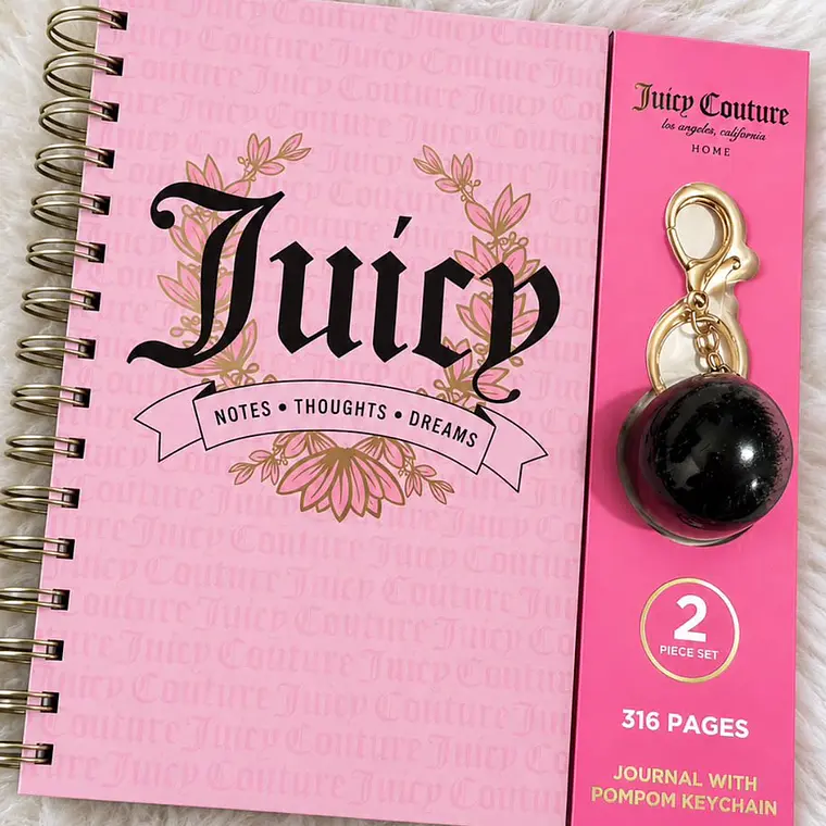 Agenda Juicy Couture Rosa + Llavero  1