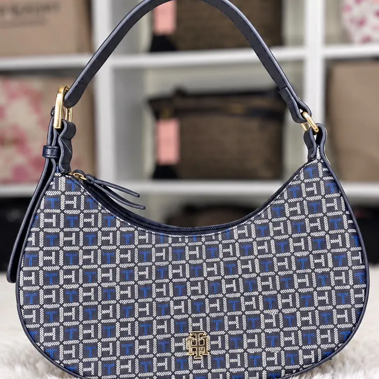 Cartera de hombro Tommy Hilfiger Azul  1