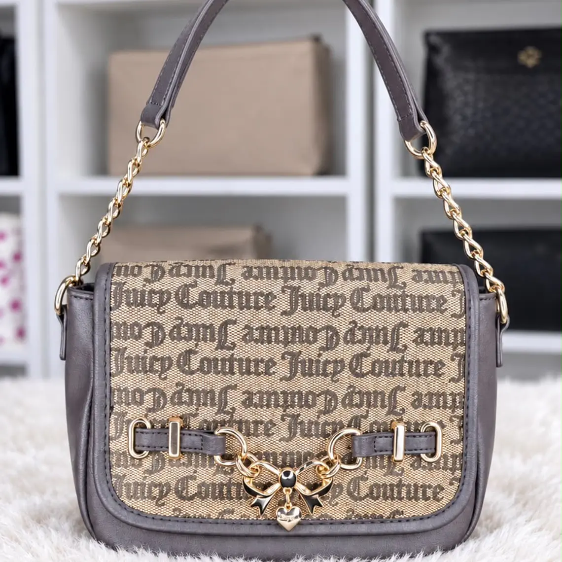Cartera de Hombro Juicy Couture Café  1