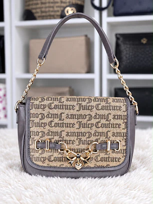 Cartera de Hombro Juicy Couture Café 
