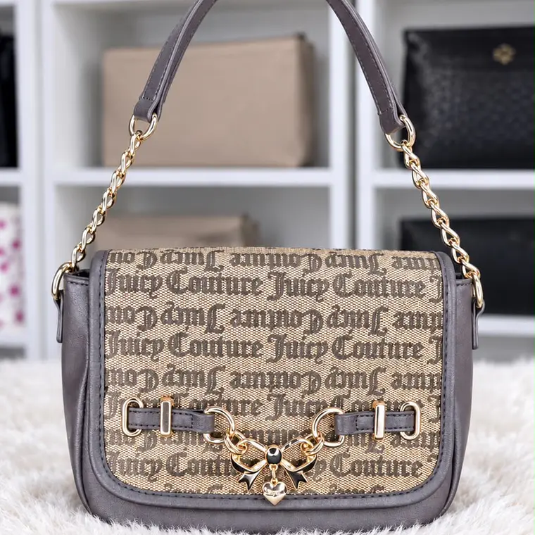 Cartera de Hombro Juicy Couture Café  1