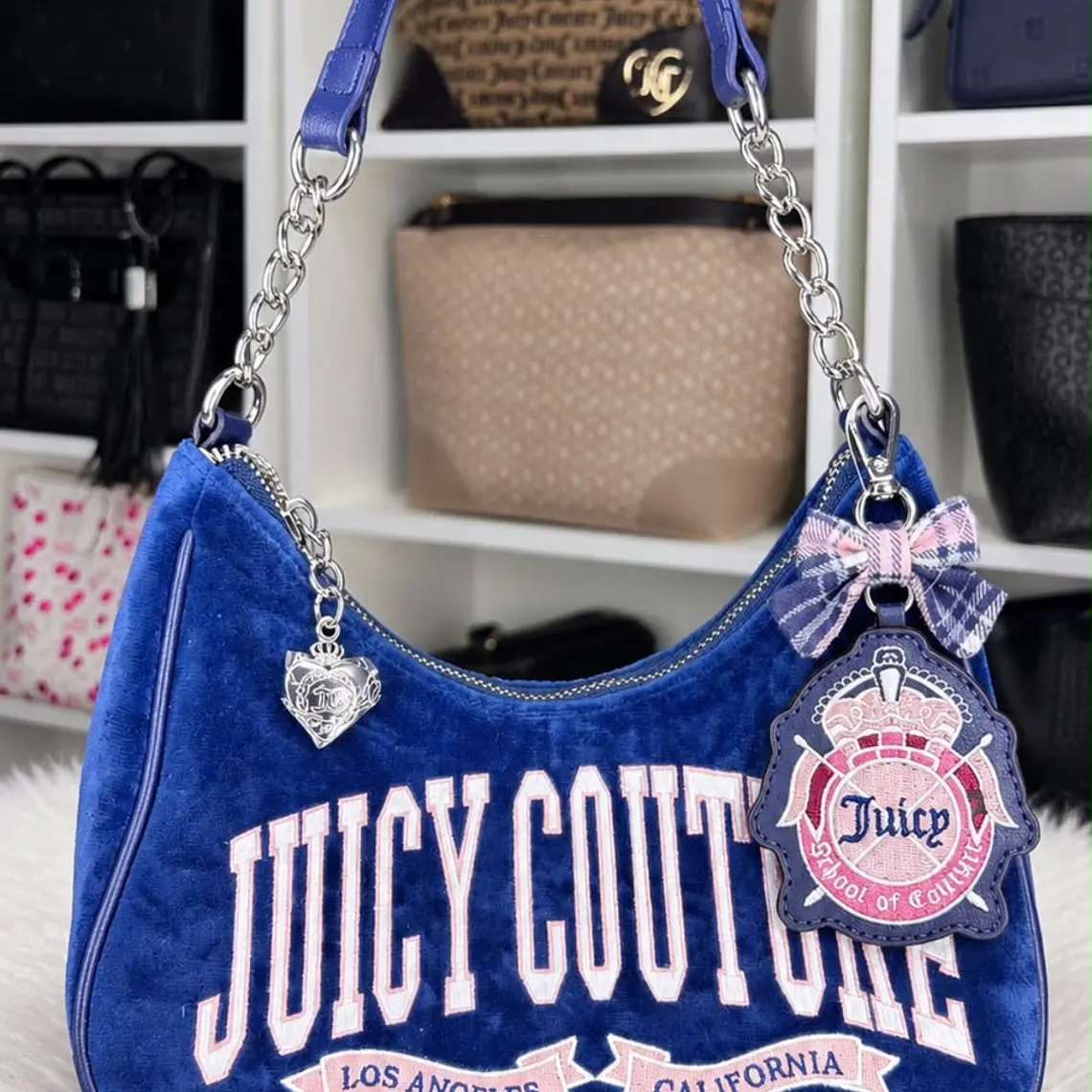 Cartera de hombro Juicy Couture Terciopelo  1