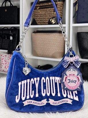 Cartera de hombro Juicy Couture Terciopelo 