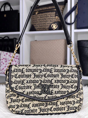 Cartera de hombro Juicy Couture Nude/Negro