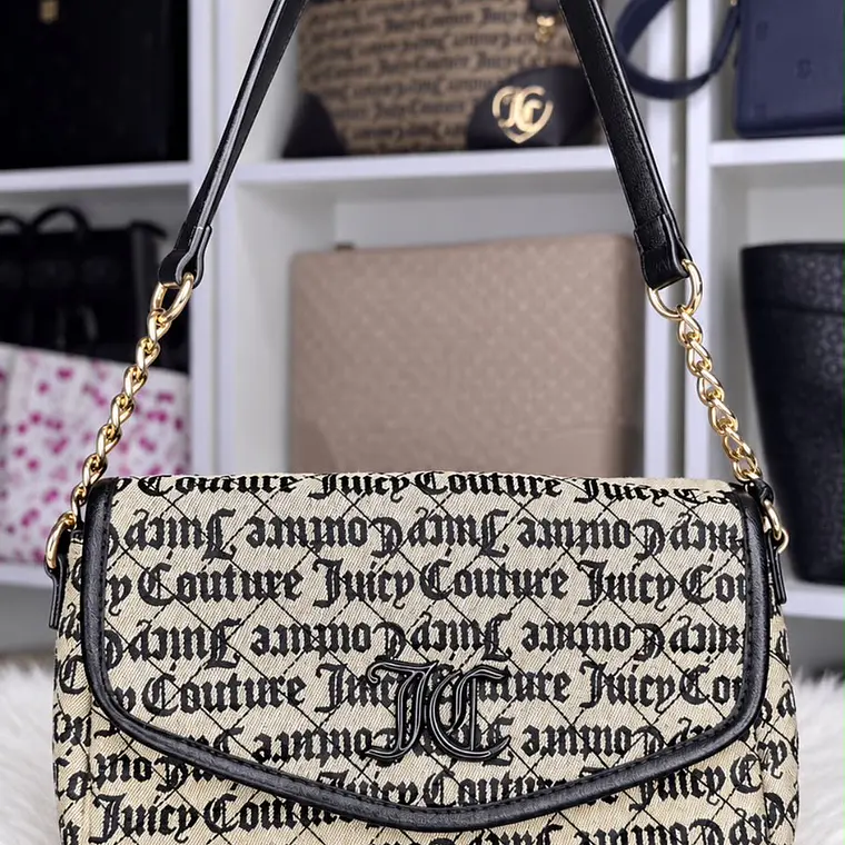 Cartera de hombro Juicy Couture Nude/Negro 1