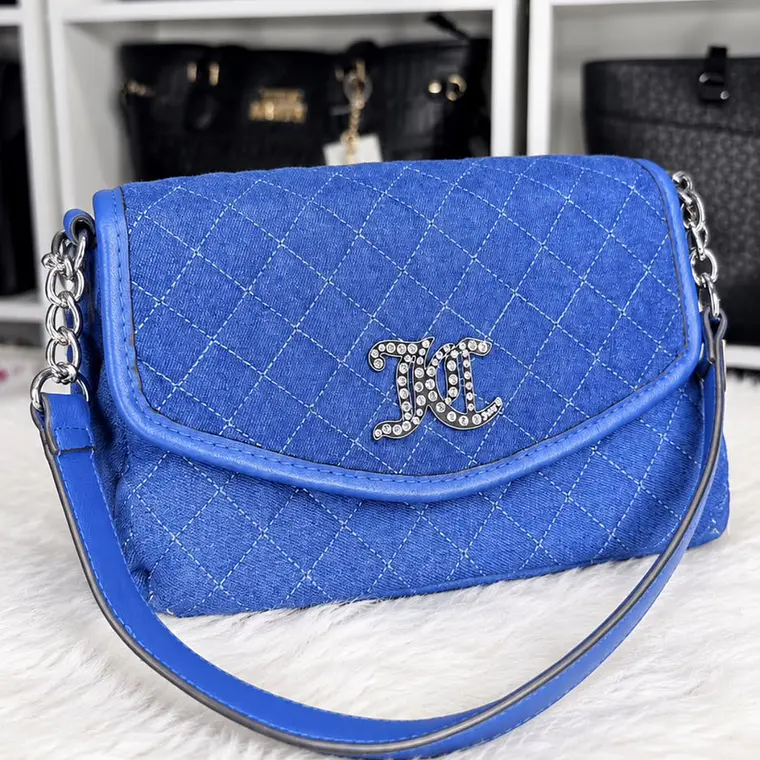 Cartera de Hombro Juicy Couture Azul  1