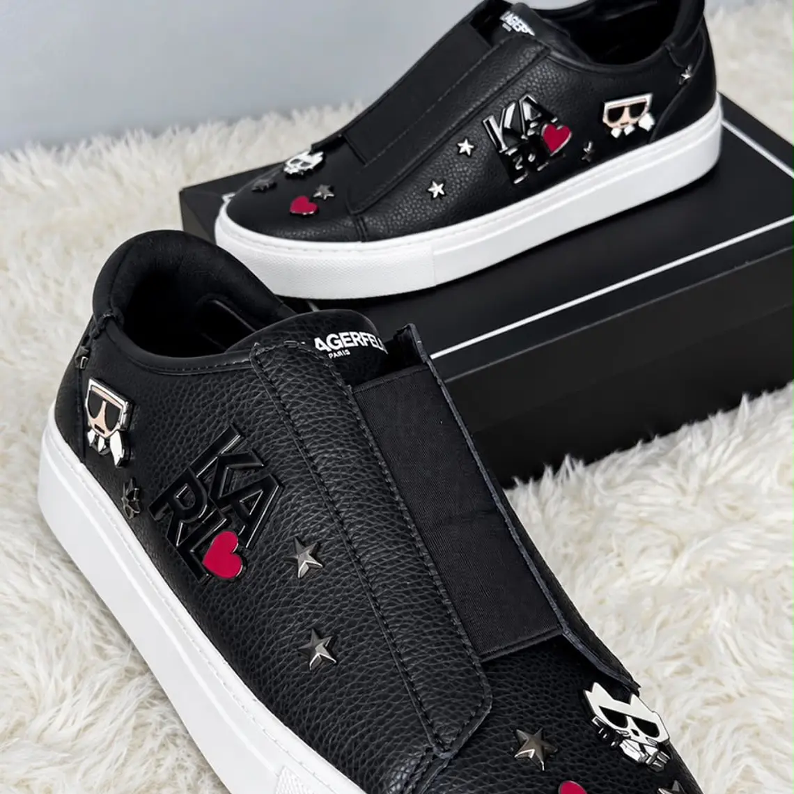 Zapatillas Karl Lagerfeld Negra elástico  3