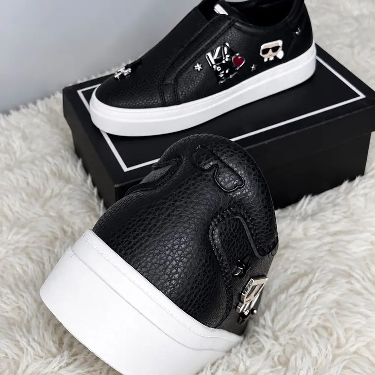 Zapatillas Karl Lagerfeld Negra elástico  4