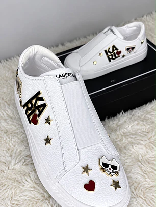 Zapatillas Karl Lagerfeld Blanca Elástico 