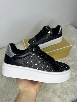 Zapatillas Michael Kors Negra Estrellas 