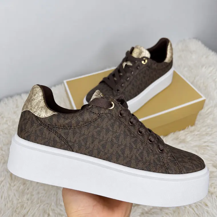 Zapatillas Michael Kors Romey Café  1