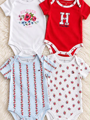 Pack 4 Body Tommy Hilfiger Niña 